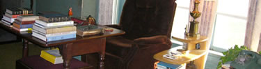 Harry Truman's reading spot in the study.